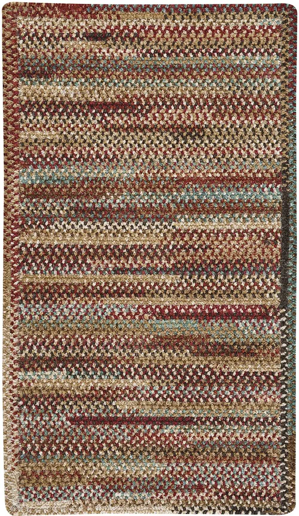0302XS08001100510 New Homestead 8 x 11 Sundried Red Area Rug-1