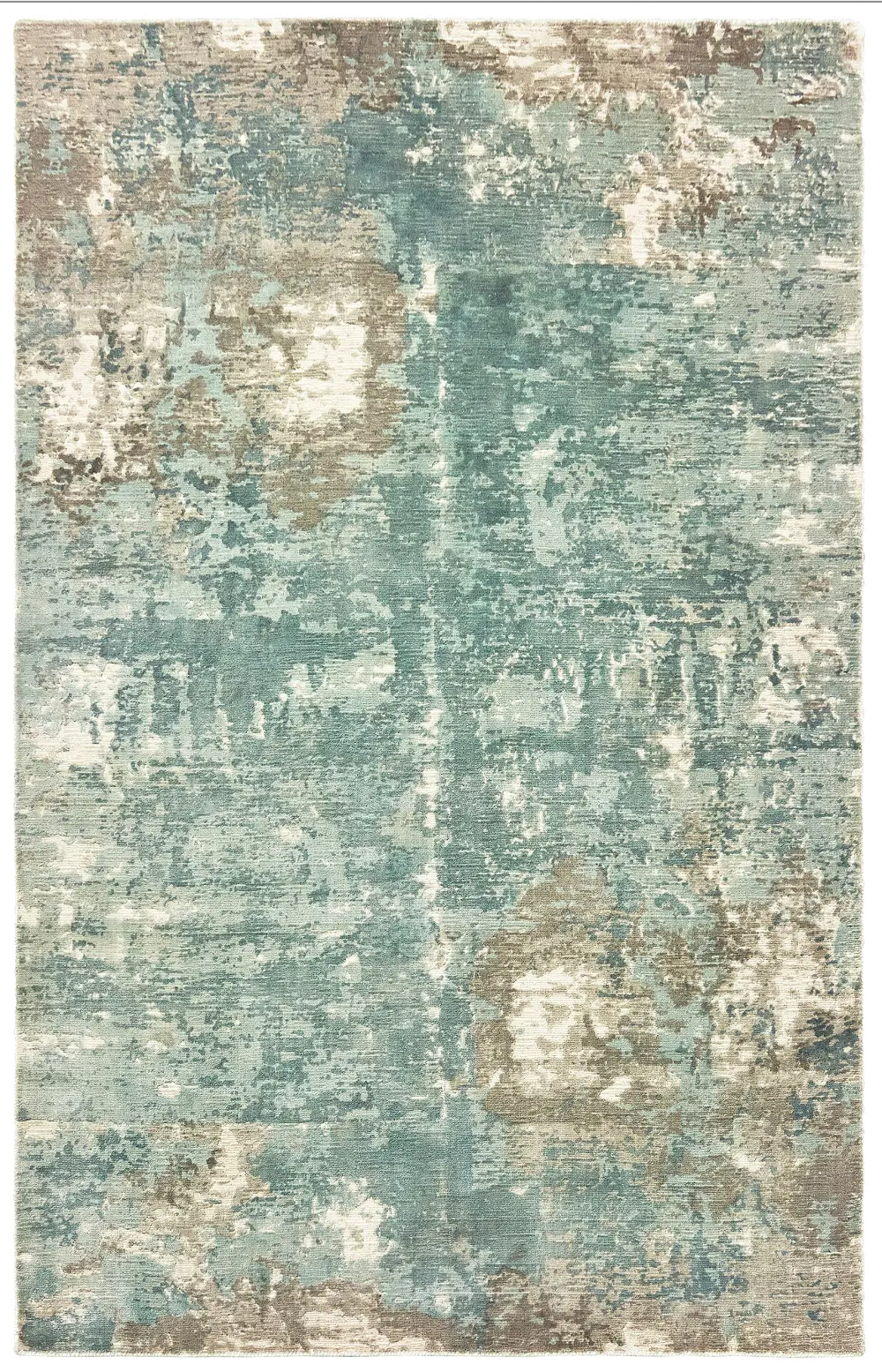 Formations 6 x 9 Blue Gray Area Rug-1