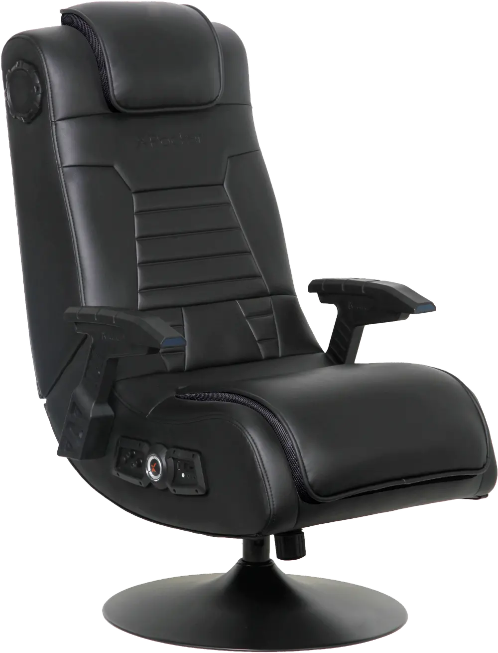 Black Pedestal Gaming Chair-1