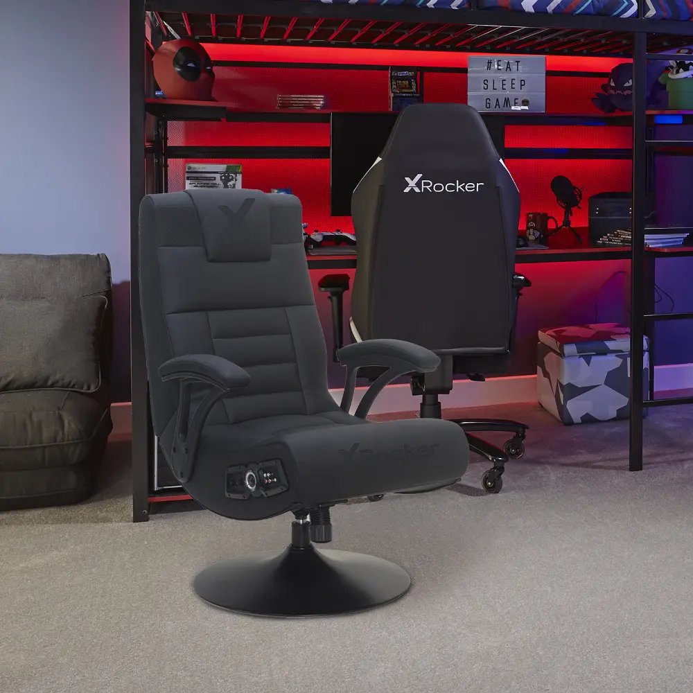 Black Covert Pedestal Gaming Chair-1