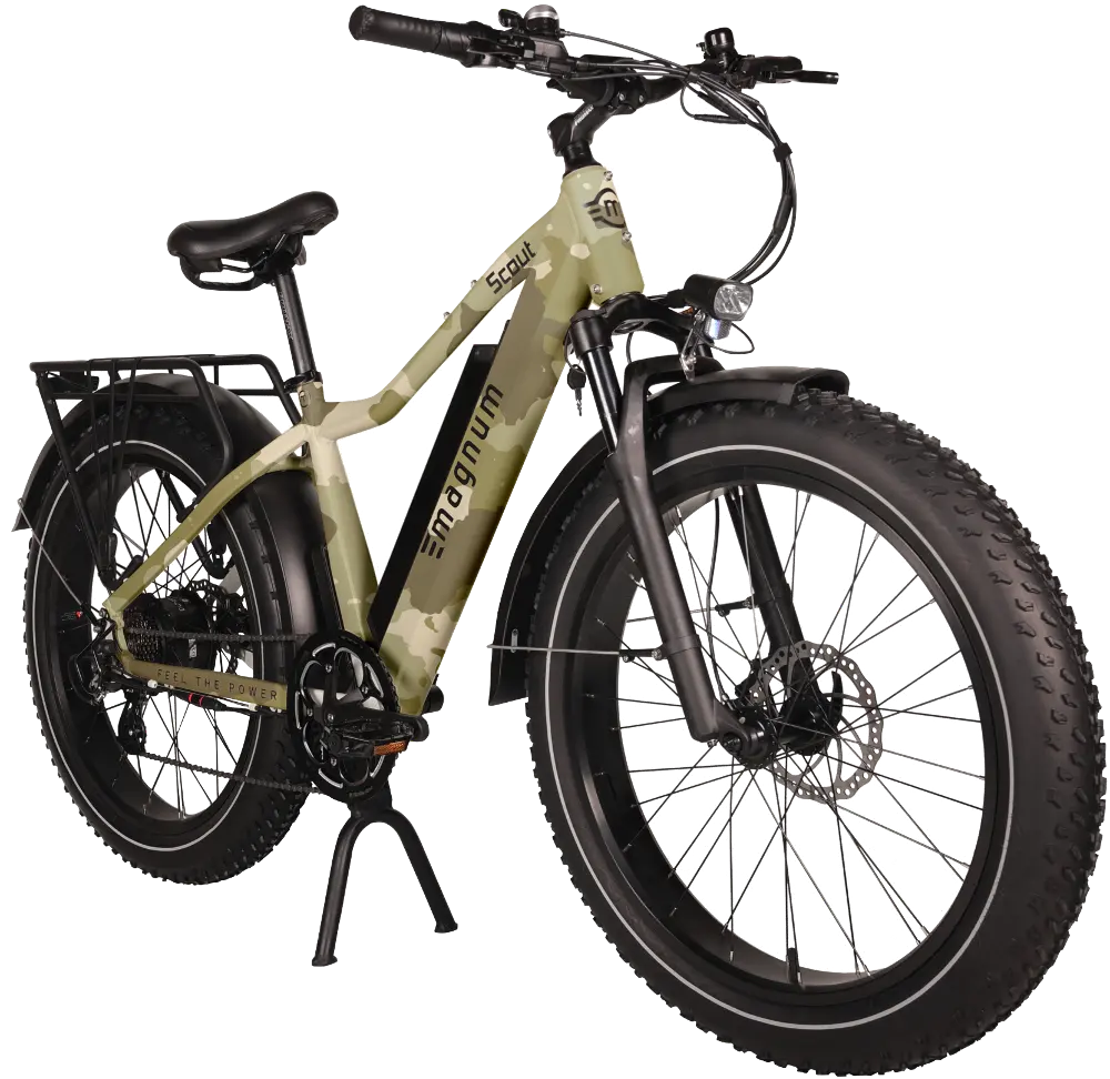 SCOUT - DRTCMO - 750W Magnum Scout Electric Bike - Forest Camo-1