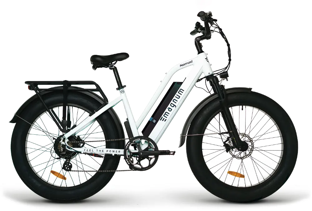 FAT_TIRE/NOMAD_WHITE Magnum Nomad 48V 750W White Electric Bike-1