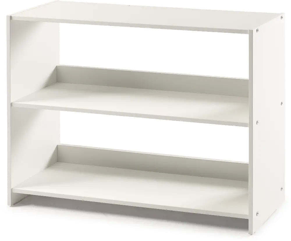 Bristol White Low Loft Bookcase-1
