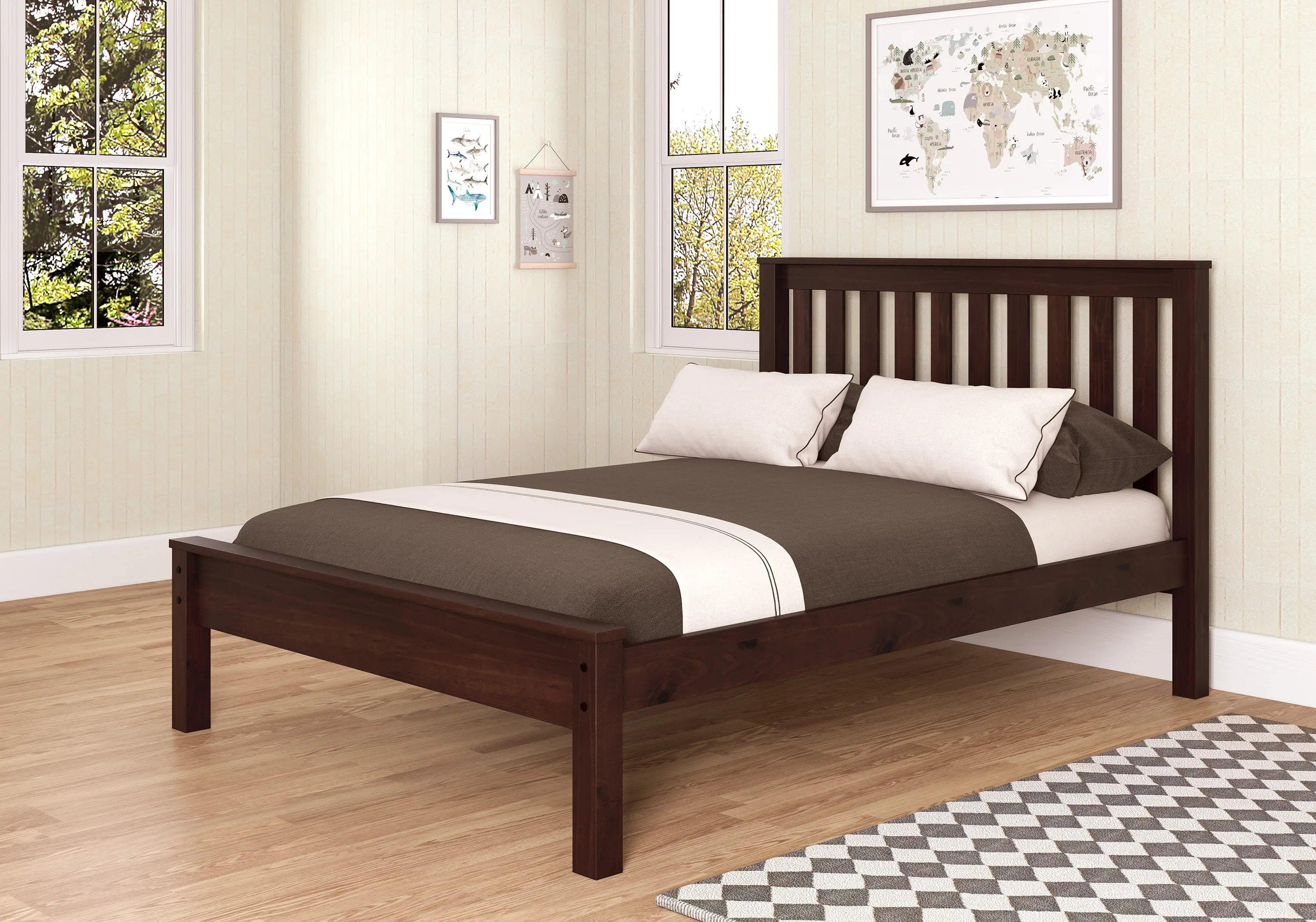 Photos - Bed Donco Trading Carson Cappuccino Full  500-FCP