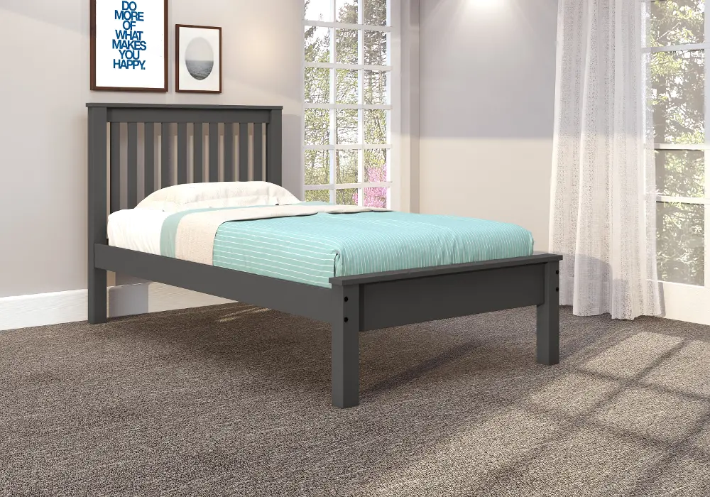 Carson Dark Gray Twin Bed-1