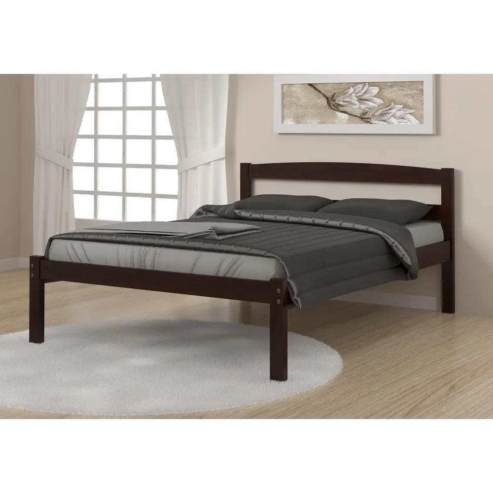 Sierra Dark Cappuccino Full Bed-1