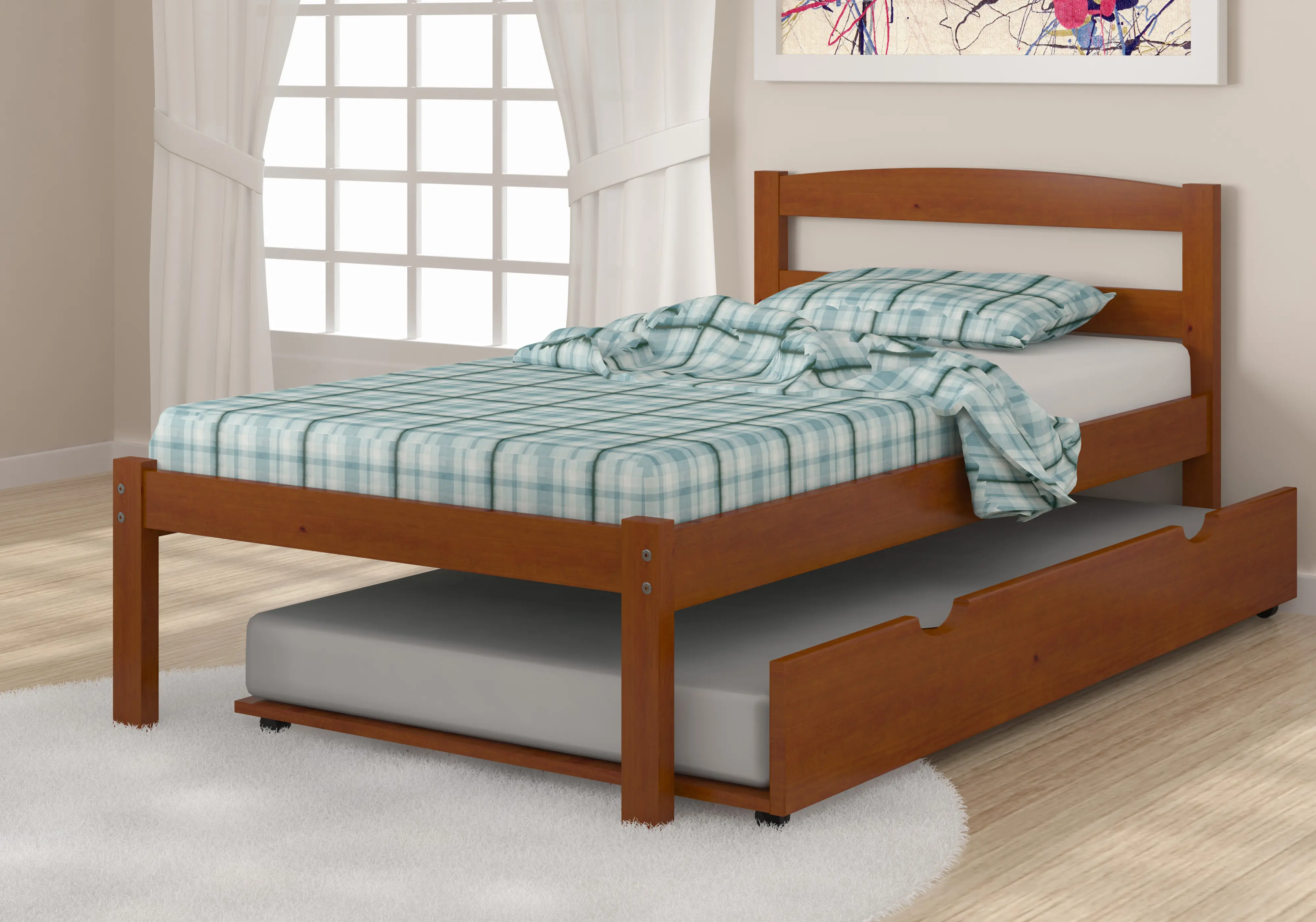 Photos - Bed Donco Trading Sierra Light Espresso Twin  with Trundle 575-TE 503-E