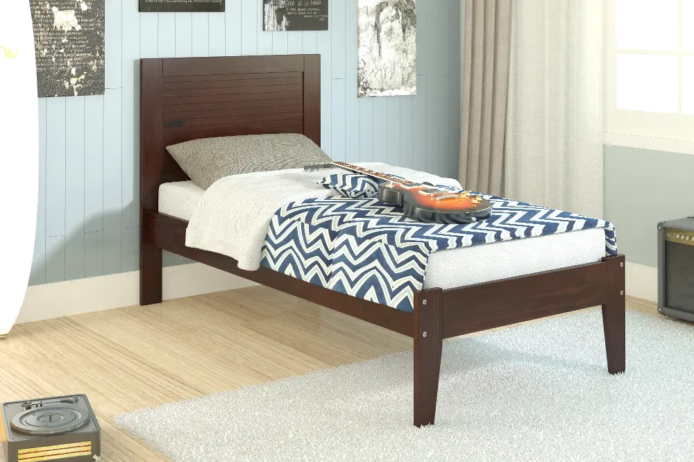 Franklin Cappuccino Twin Bed-1