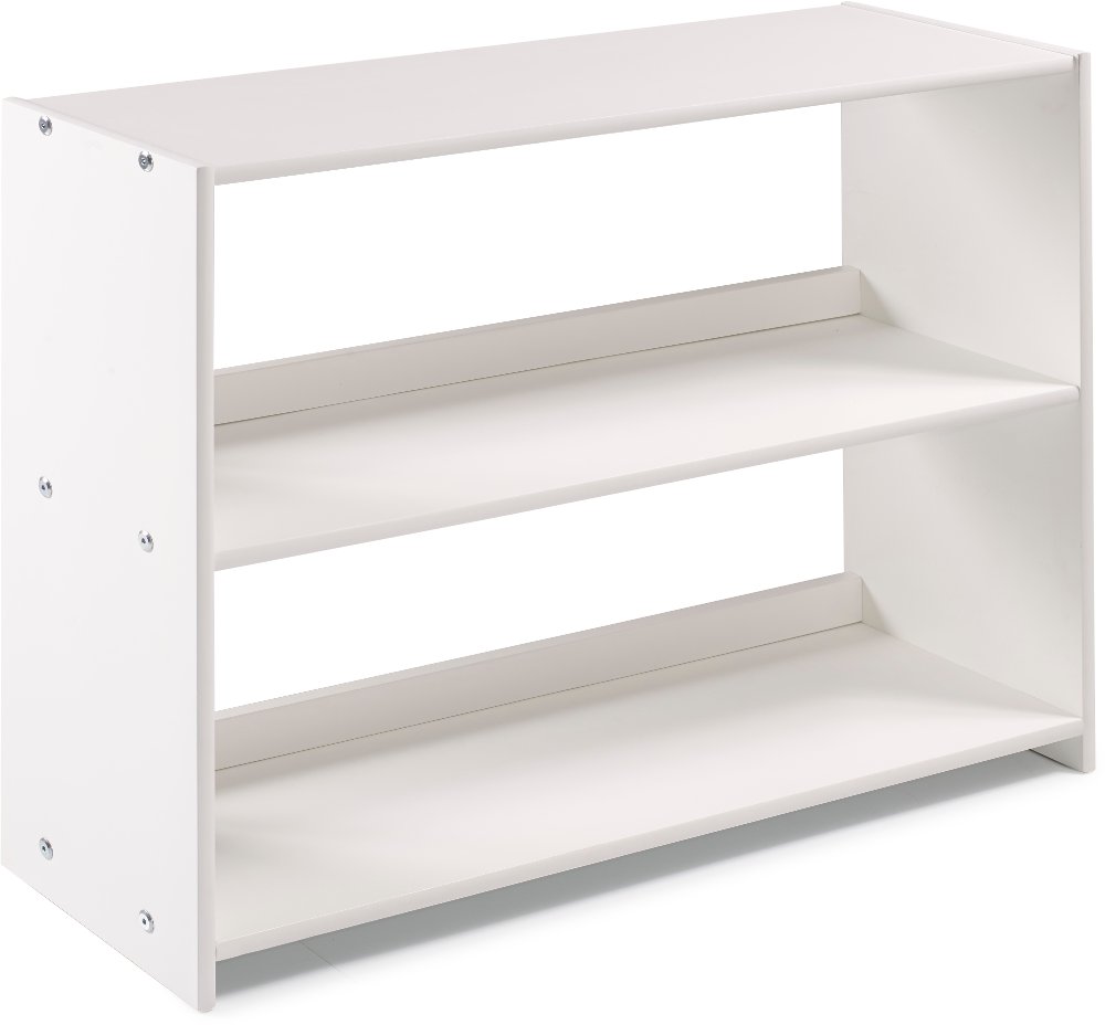 Louver White Loft Bookcase