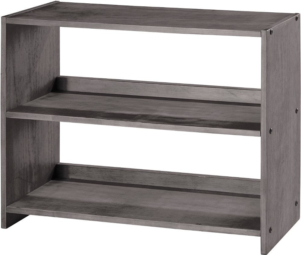 Louver Antique Gray Small Loft Bookcase