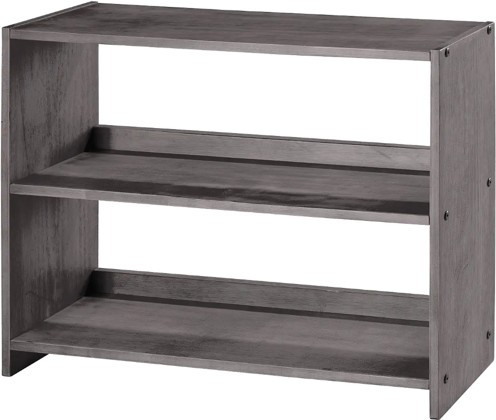 Louver Antique Gray Small Loft Bookcase-1