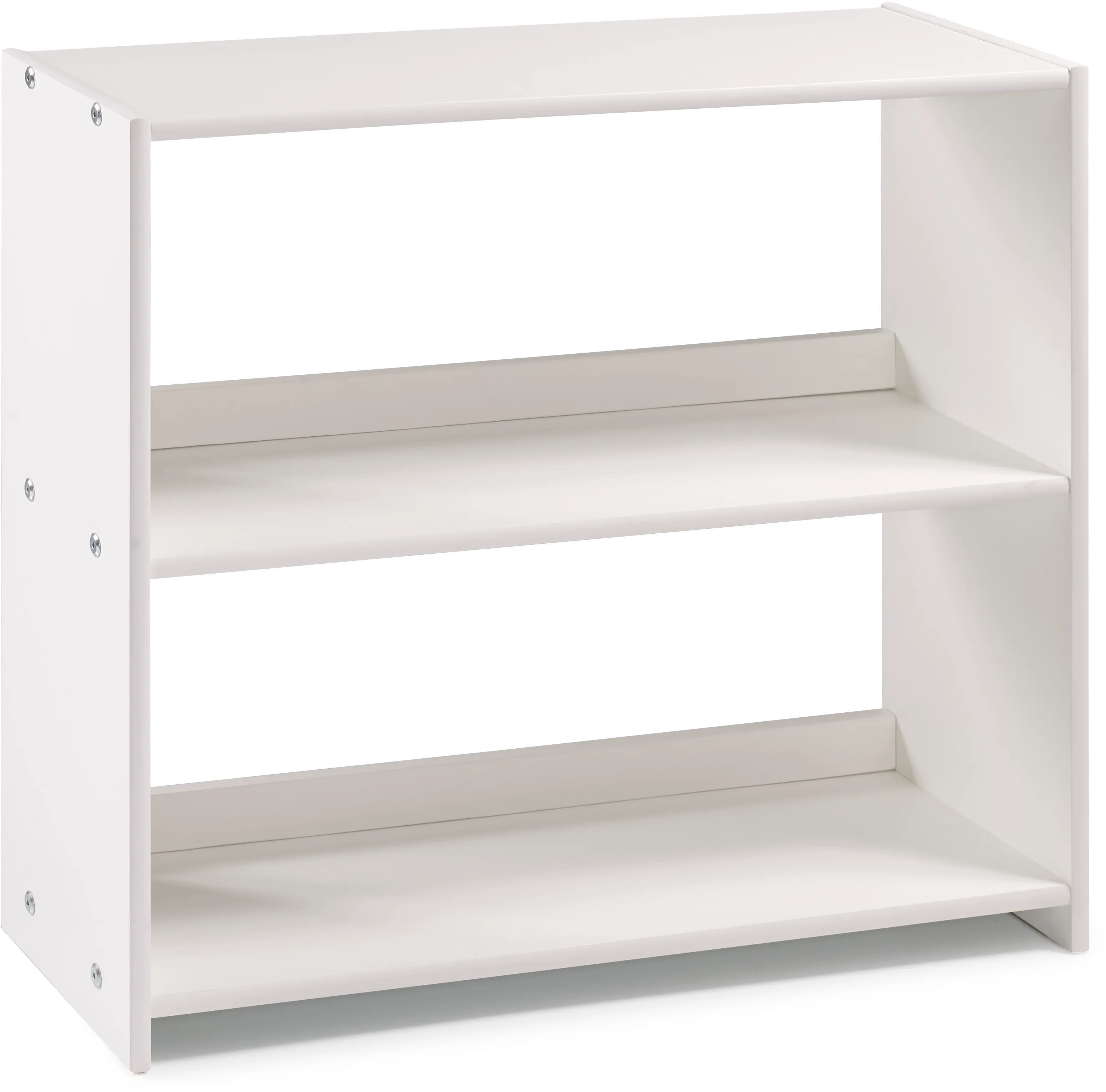 Louver White Loft Bookcase