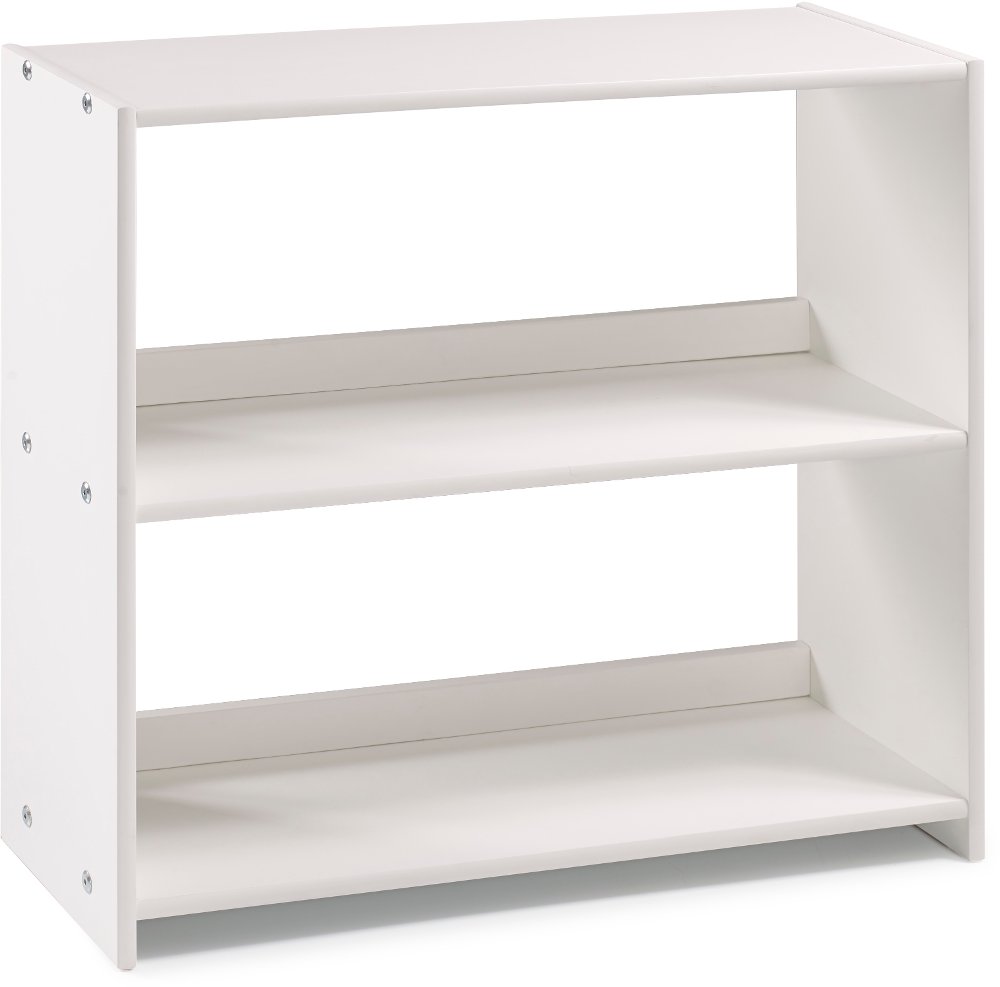 Louver White Loft Bookcase