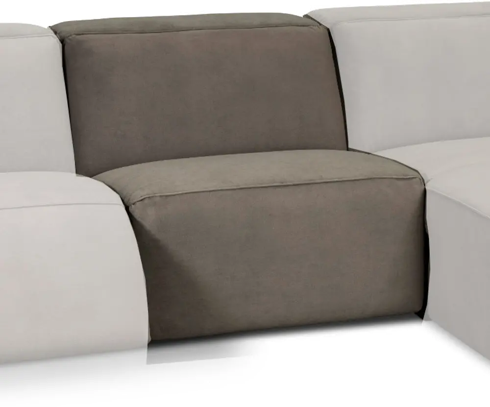 Colton Brown Armless Chair with Adjustable Headrest-1