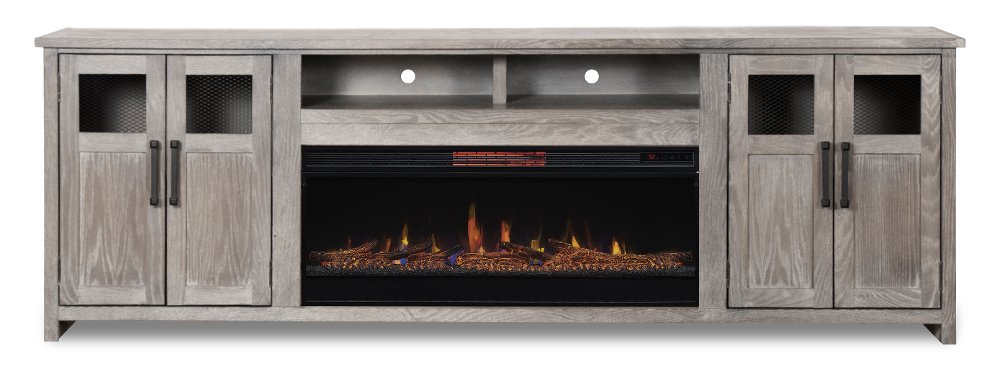 Maison Gray Fireplace TV Stand