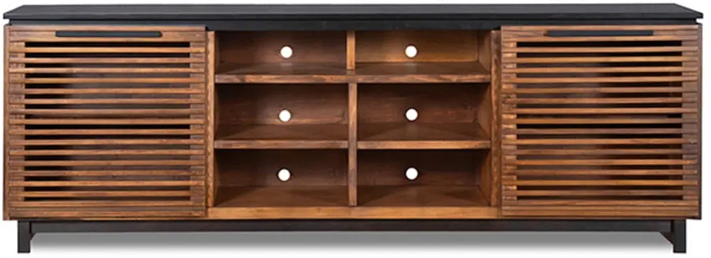 Graceland Bourbon and Black 85  TV Stand-1