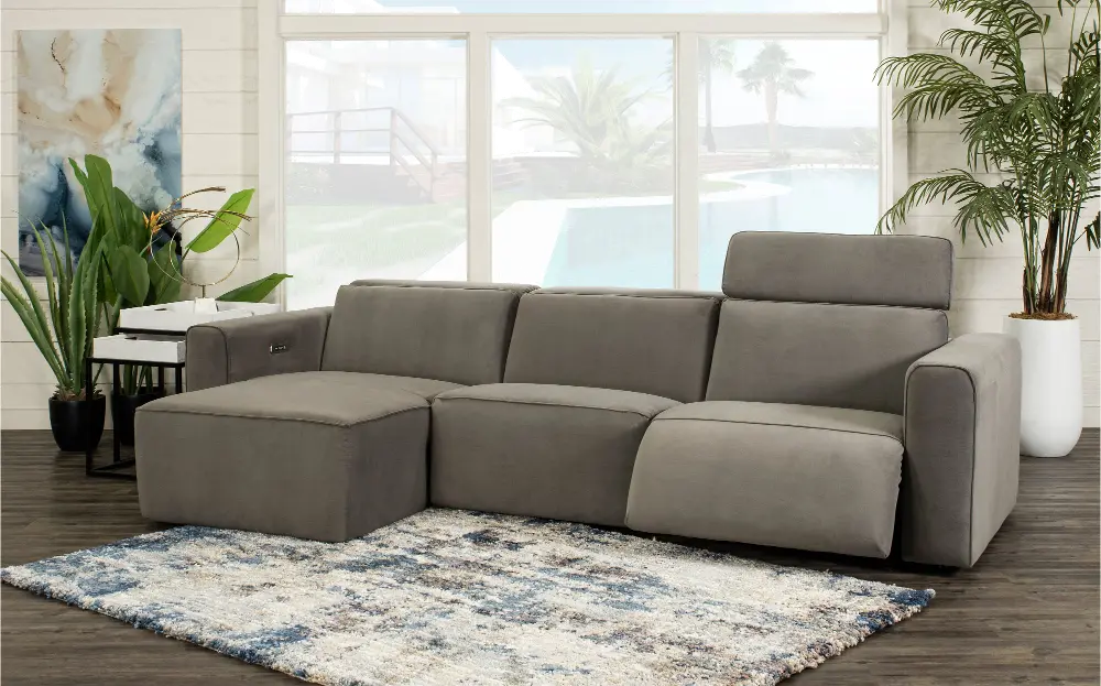Colton Brown 3 Piece Power Reclining Sectional-1