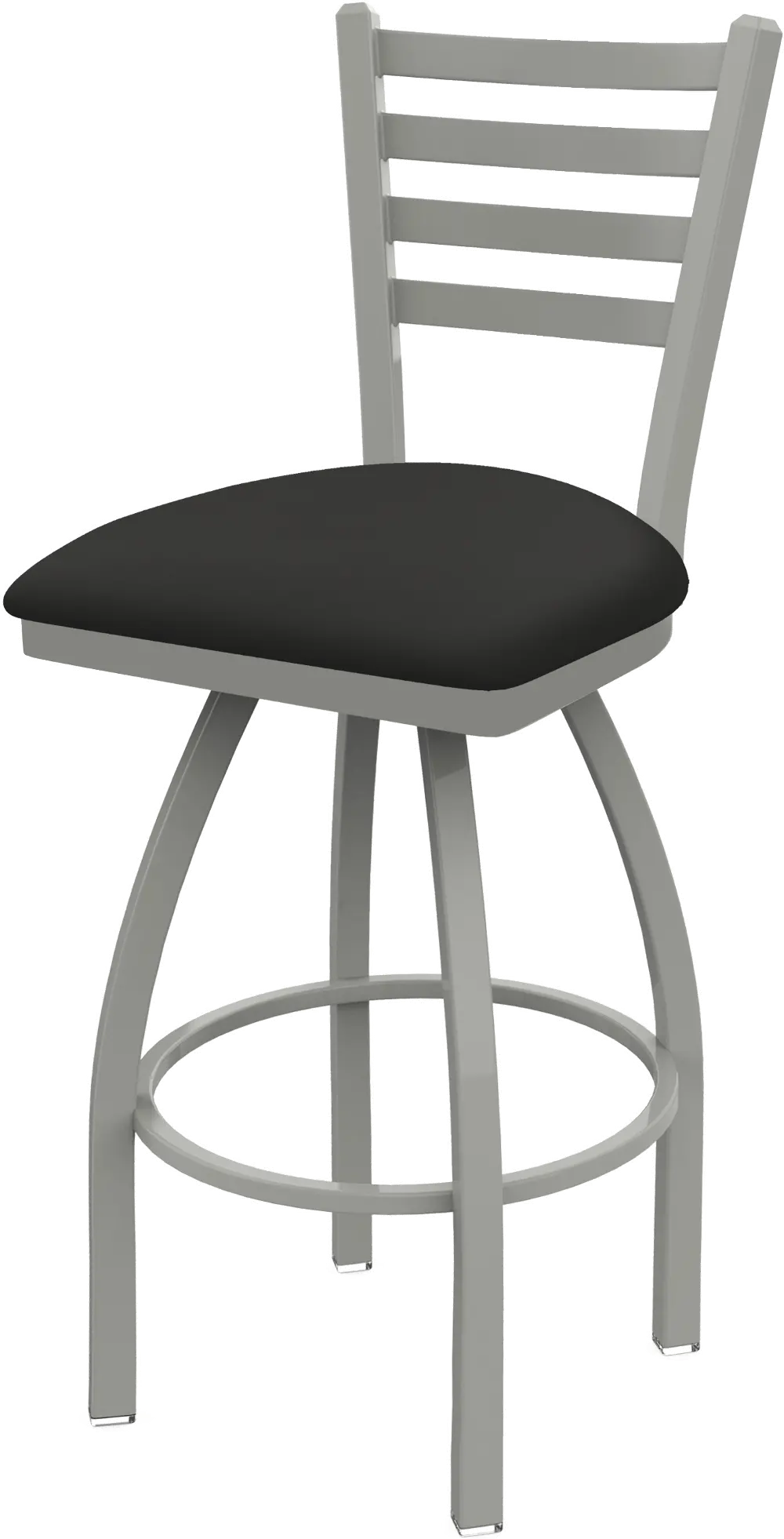 Nickel and Iron Swivel Counter Height Stool - Jackie-1