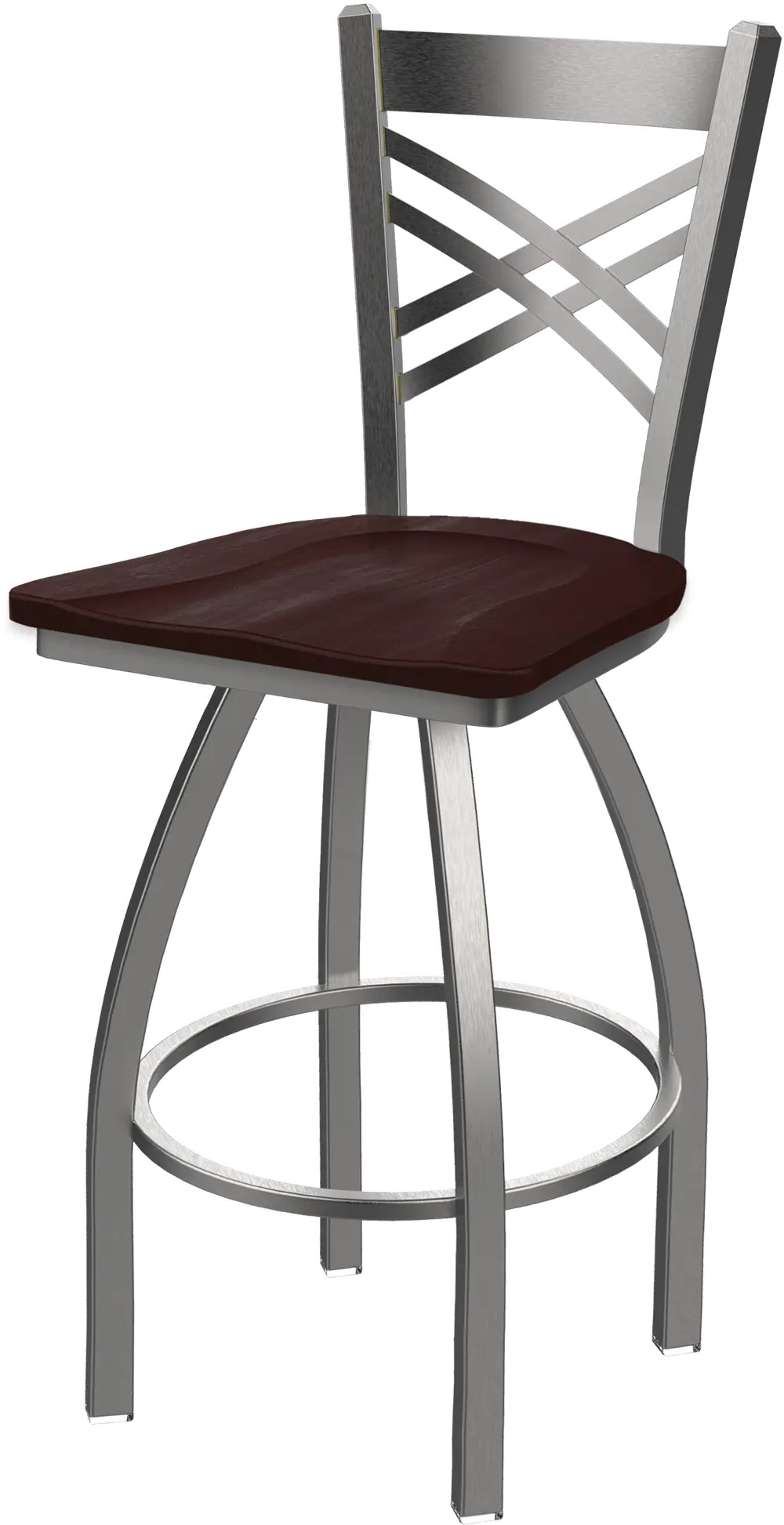 Stainless Steel Swivel Counter Height Stool - Catalina-1