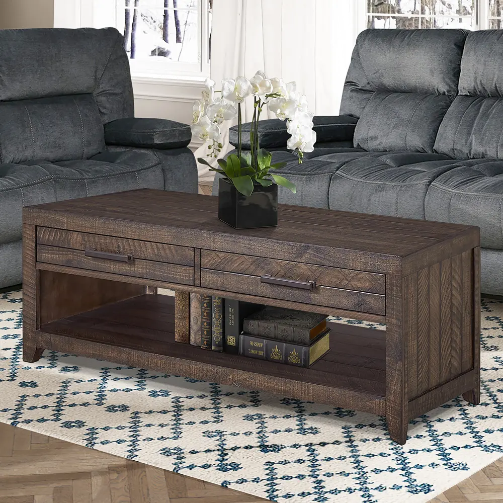 Tustin Brown Coffee Table-1