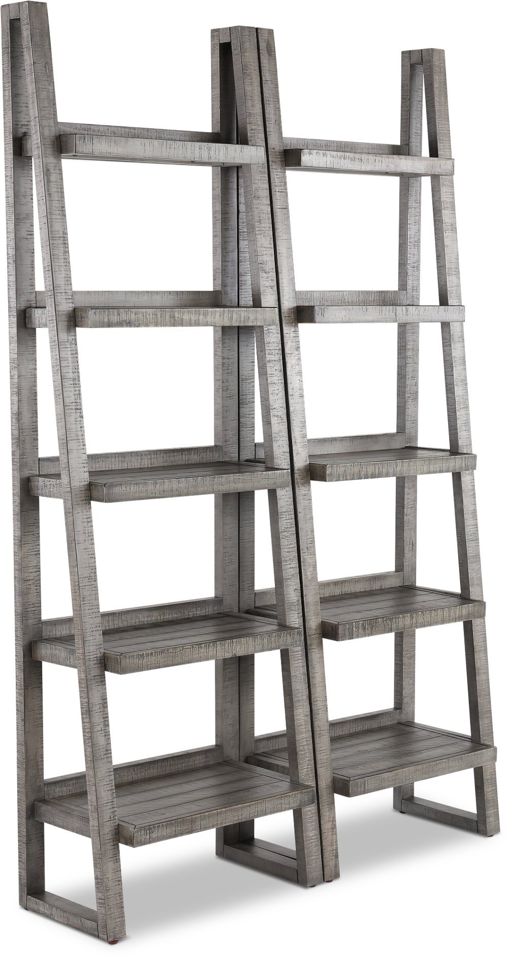 Tustin Stone Gray Set of Etagere Bookcases