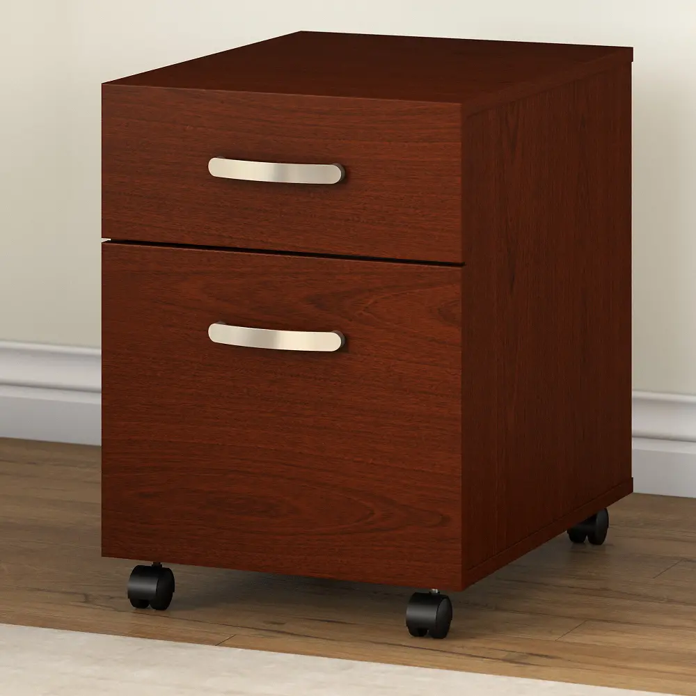 CMF116AT Commerce Transitional Cherry 2-drawer Mobile Pedestal-1