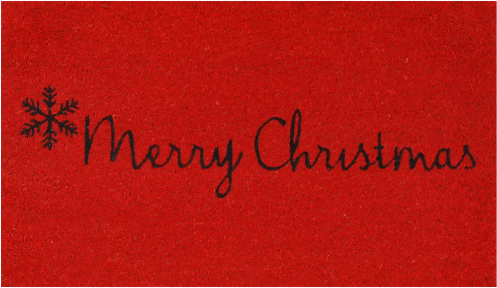 101781729 Red Merry Christmas Doormat-1