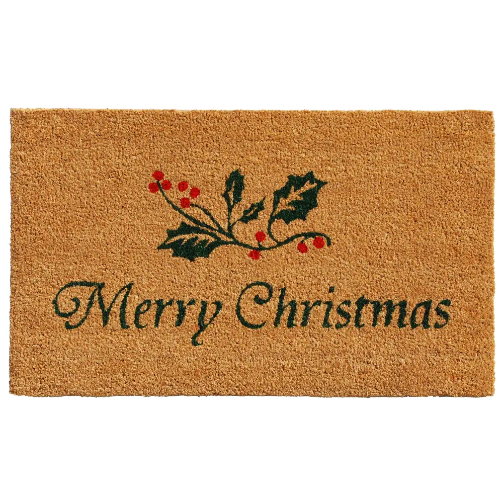 101881729 Christmas Holly Doormat-1
