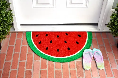 Watermelon Doormat, Custom Welcome Mat, Front Door Mat, Housewarming Gift,  Summer Doormat, Outdoor Doormat, Spring Doormat, Colorful Doormat 