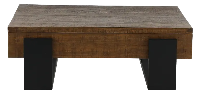 Winter Park Brown and Black Cocktail Table