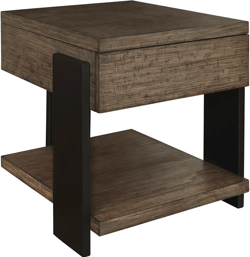 Winter Park Clay and Black End Table-1