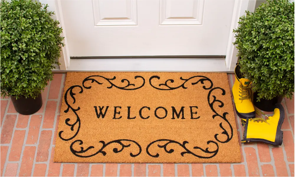 120361729 Welcome Curly Q Doormat-1