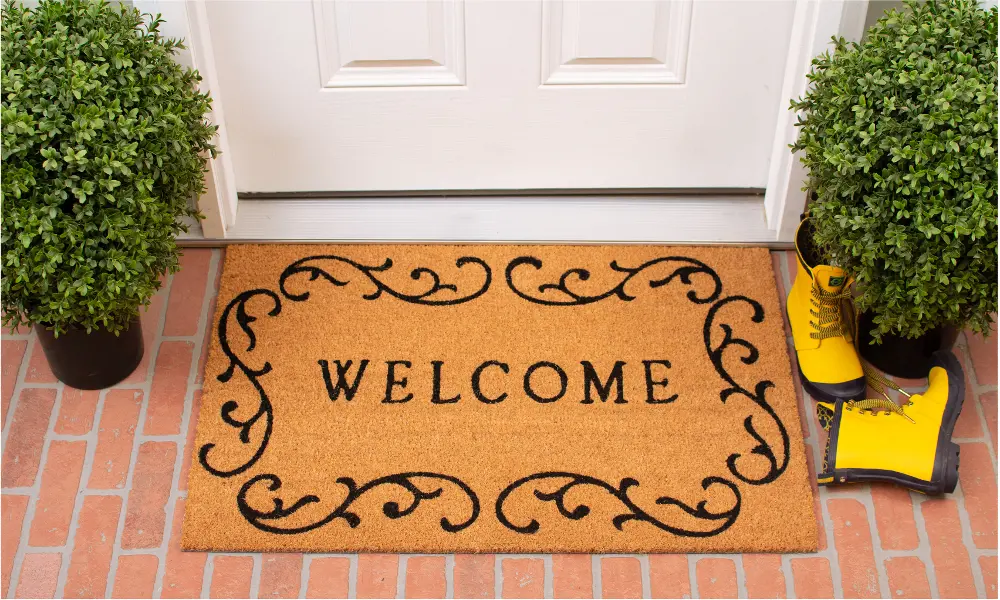 120362436 Welcome Curly Q Doormat-2