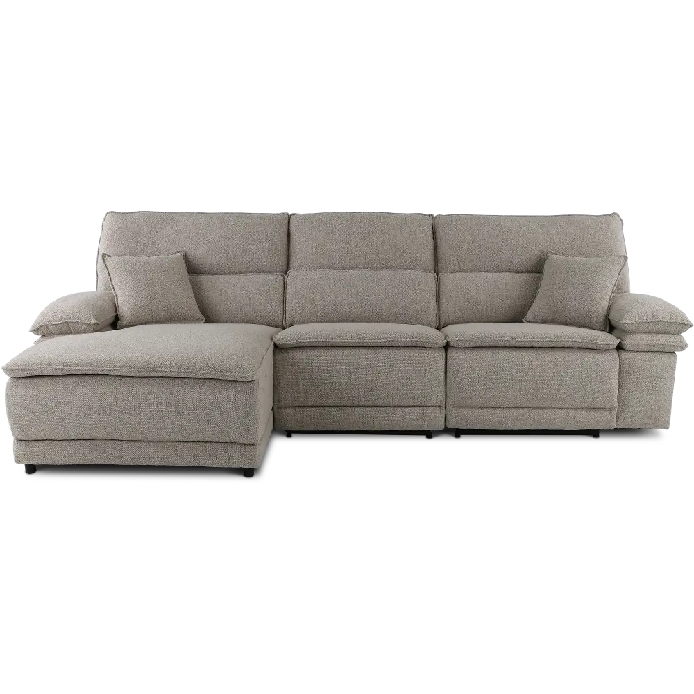 Merino Porcelain 3 Piece Power Reclining Sofa with Chaise-1