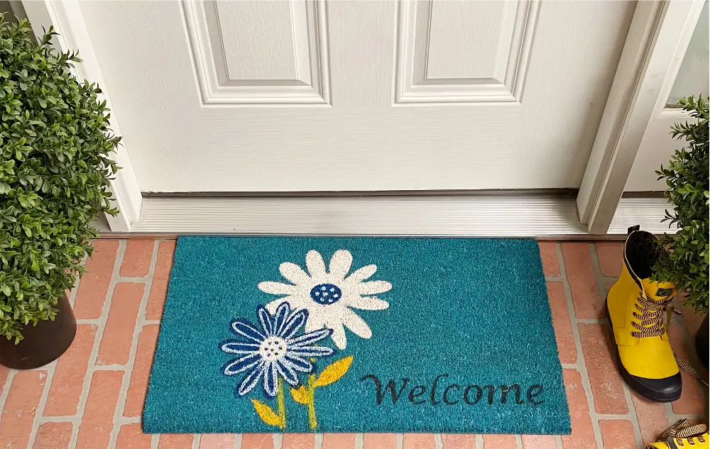 121861729 Daisy Welcome Doormat-1