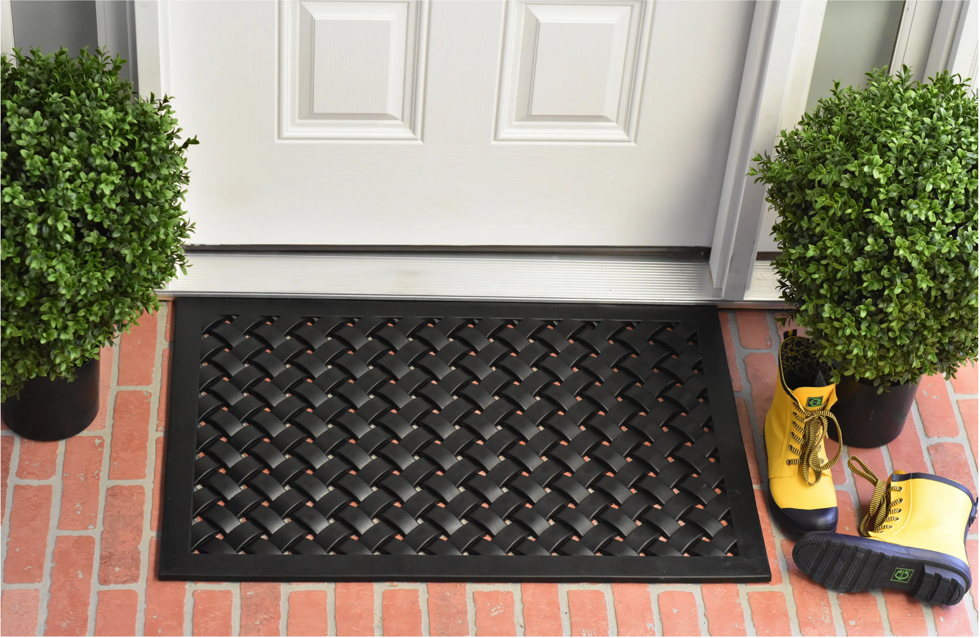 24 x 36 Hampton Weave Rubber Door Mat