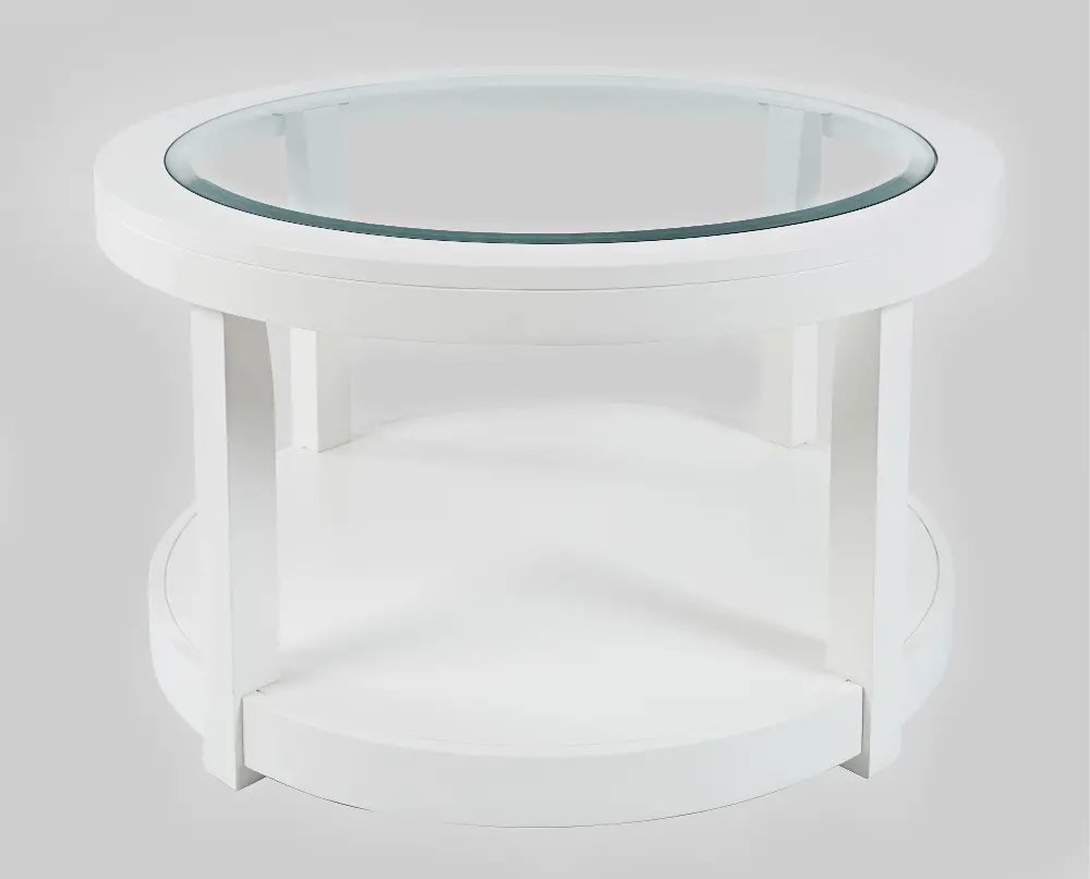 Urban Icon White Round Coffee Table-1