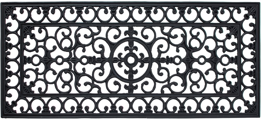 Fleur De Lis Rubber Doormat