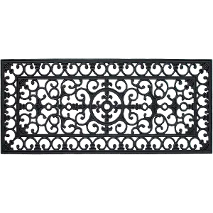 Fleur De Lis Rubber Doormat, RC Willey