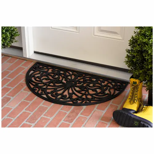 Calloway Mills 900091830 Fleur de Lis Rubber Doormat 18 x 30