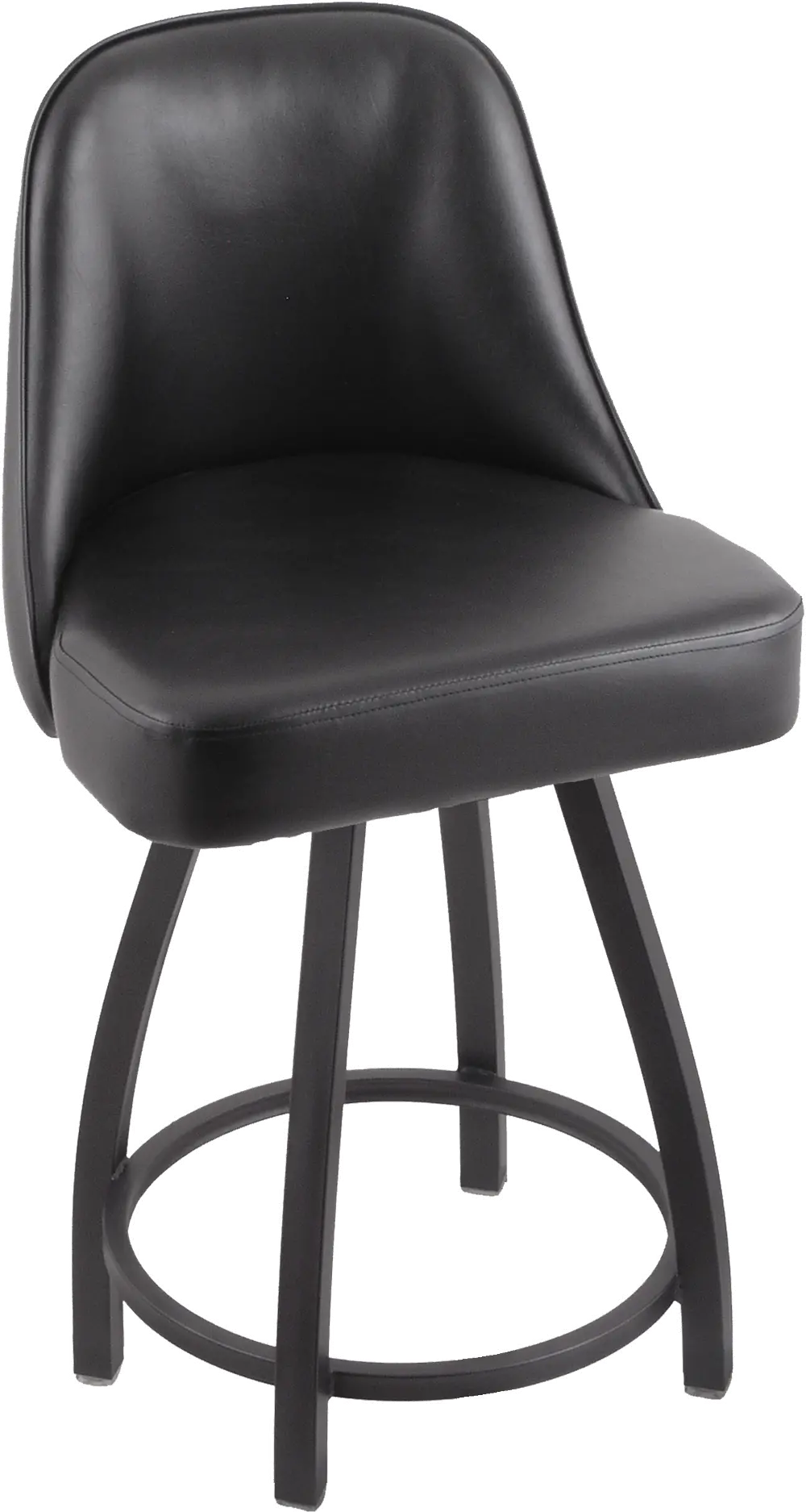 Grizzly Pewter Upholstered Swivel Counter Height Stool-1