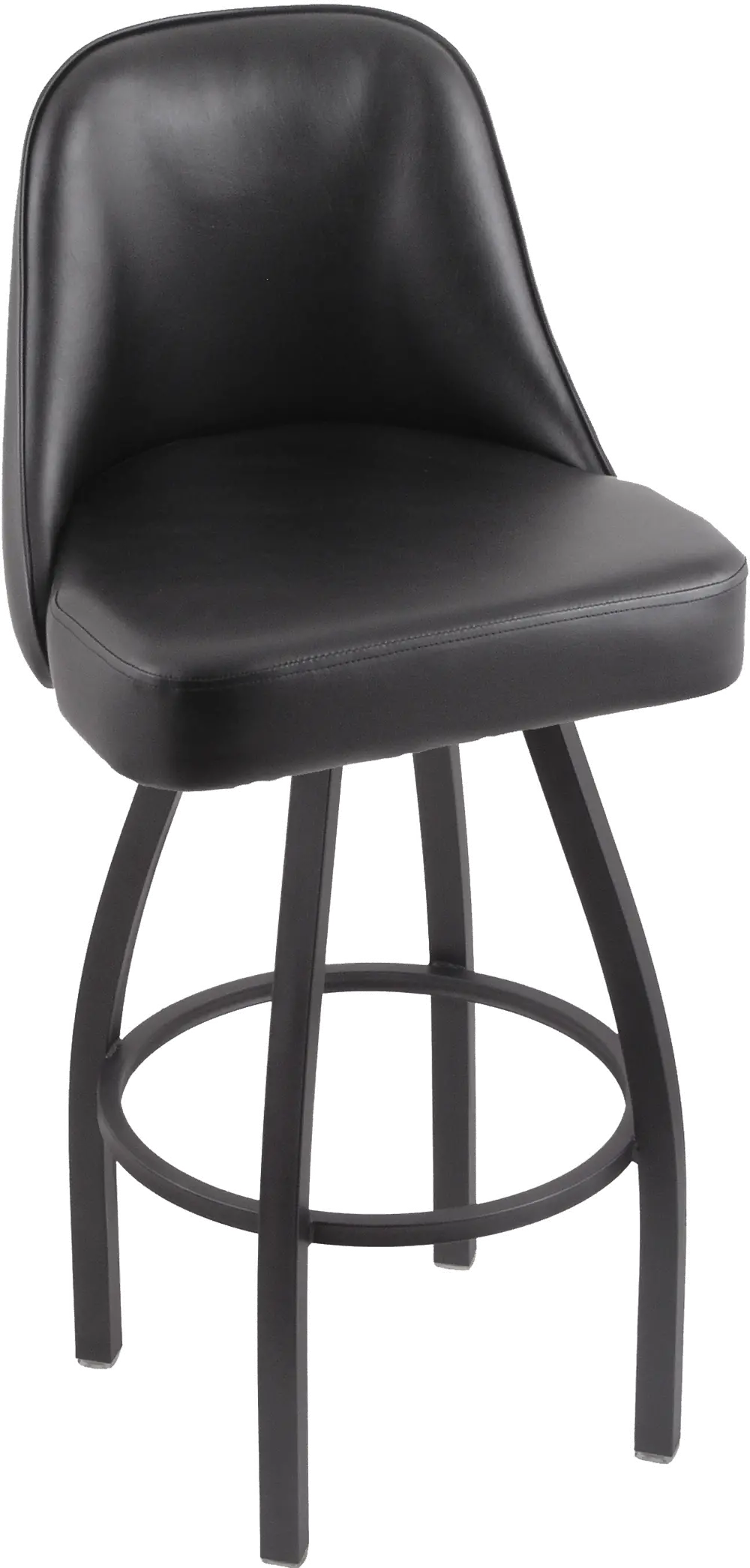 Grizzly Pewter Upholstered Swivel Bar Stool-1