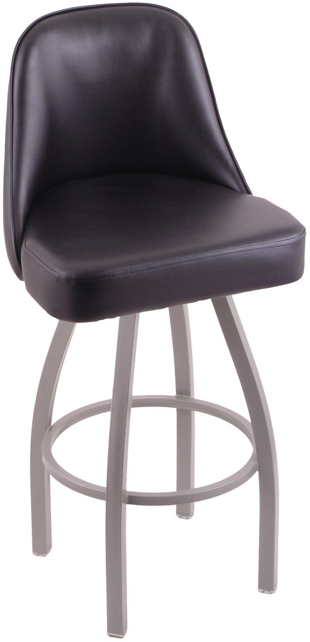 112425933 Grizzly Black Upholstered Swivel Extra Tall Bar St sku 112425933