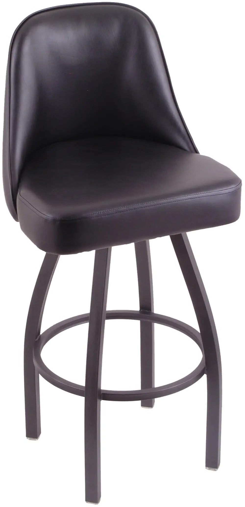 Grizzly Pewter Upholstered Swivel Extra Tall Bar Stool-1