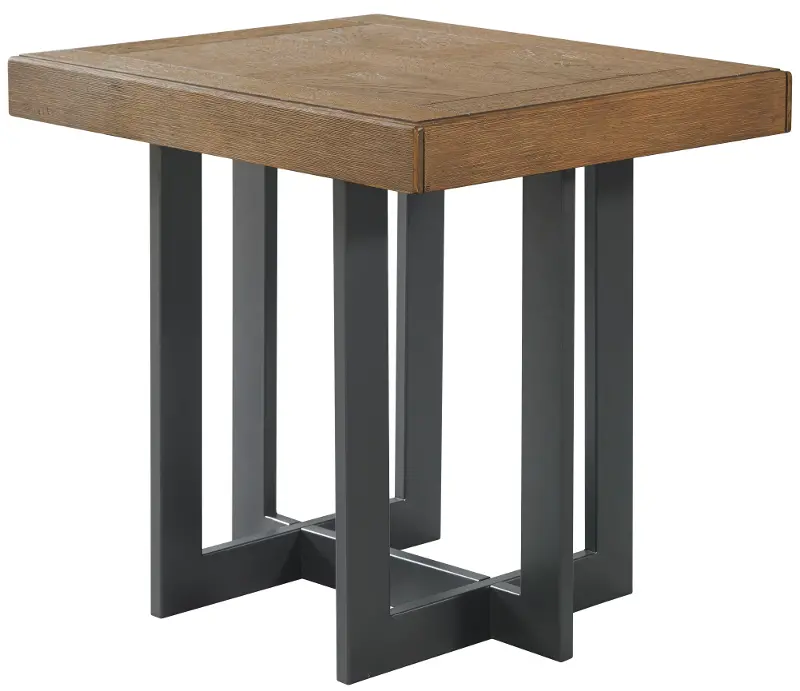Eden Brown and Black End Table