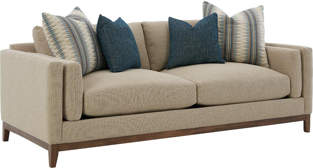 Kelsey Mid Century Modern Linen Beige Sofa