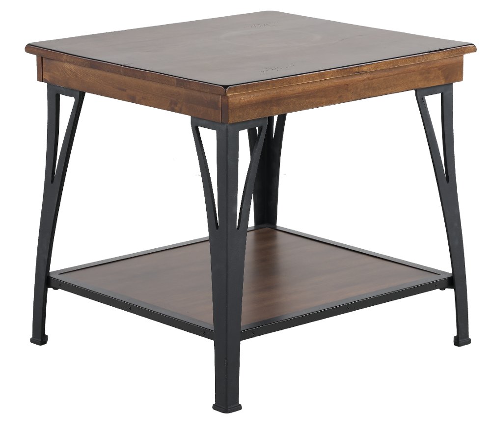 District Brown End Table