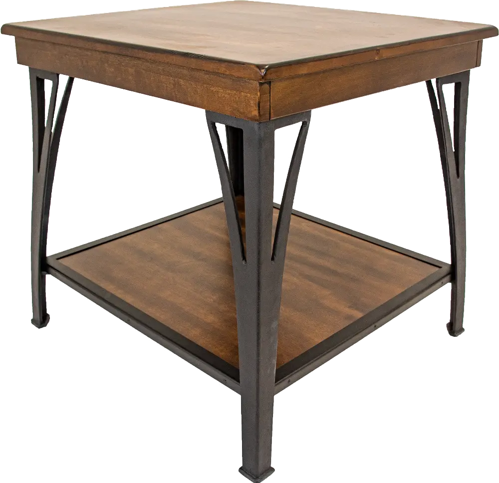 District Cool Copper End Table-1