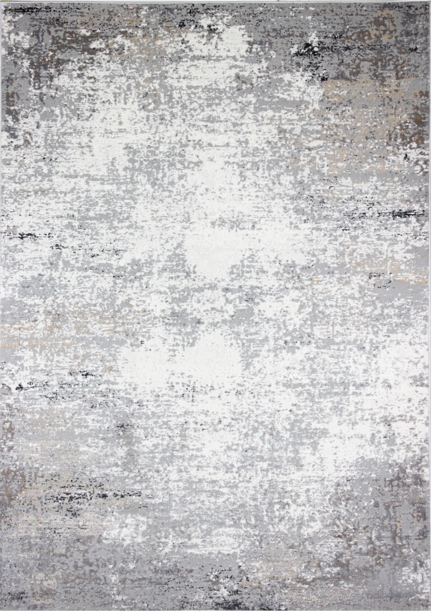 Carlyle 4 x 6 Contemporary Ivory and Gray Area Rug
