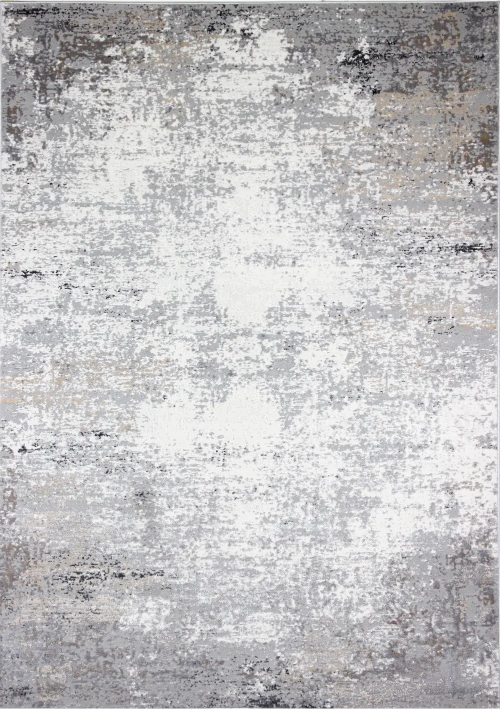C190-IVGY-4X6-CA106 Carlyle 4 x 6 Contemporary Ivory and Gray Area Rug-1